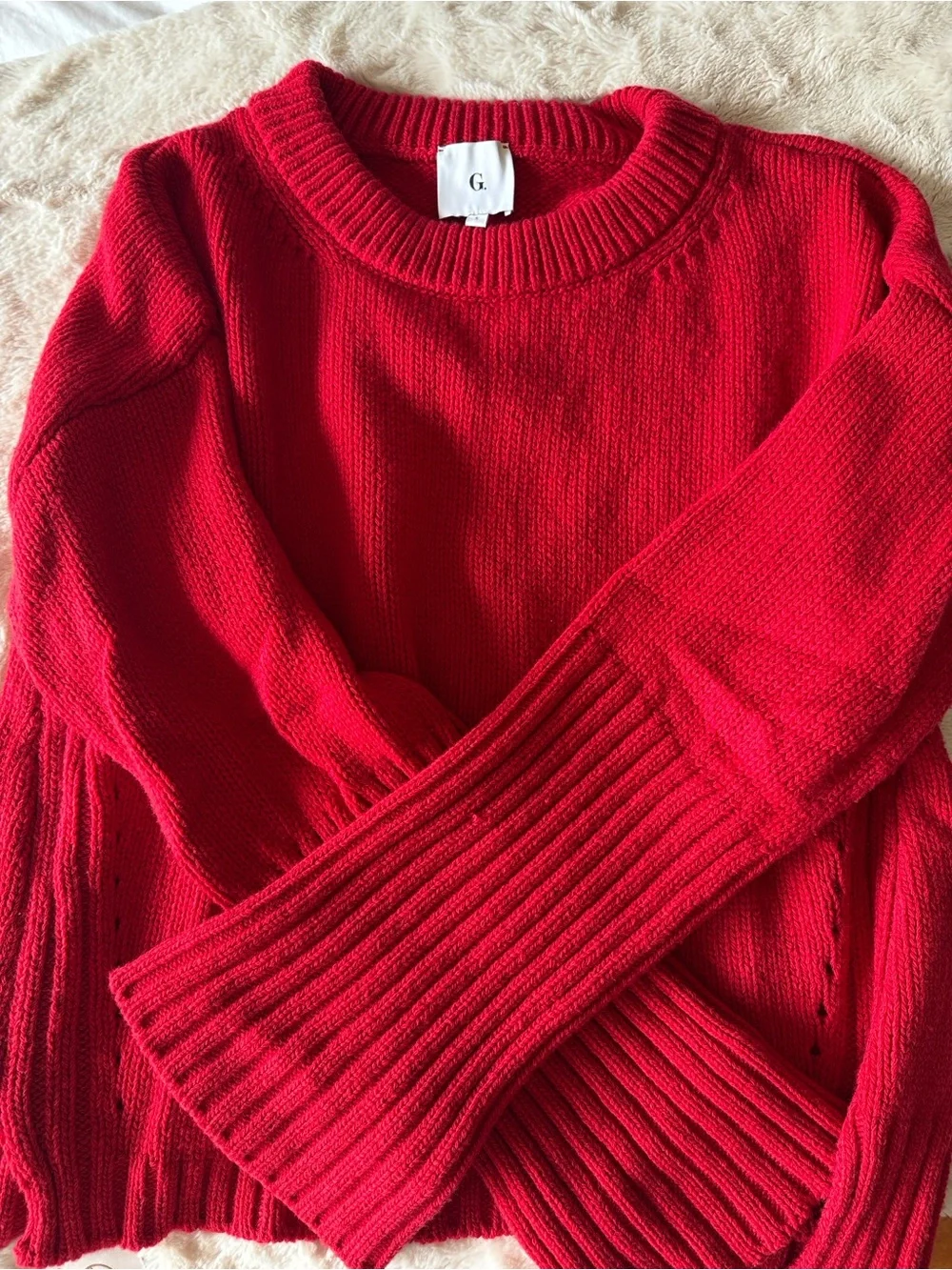 G Label by goop Red Wool Sweater - Picture 5 of 7